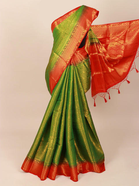 Pothys Green & Red Ethnic Motifs Zari Art Silk Saree
Pothys Green & Red Ethnic Motifs Zari Art Silk Saree
