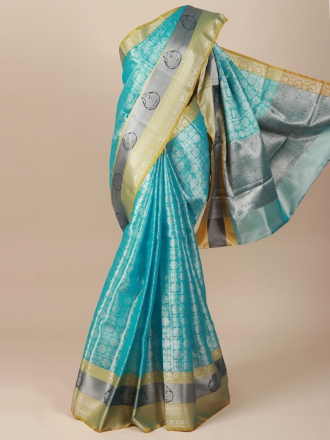 Pothys Blue Woven Design Saree