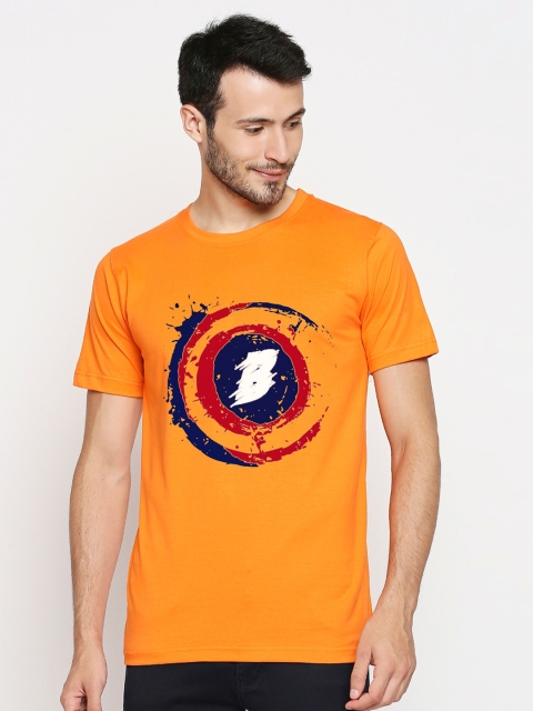 Blacksmith Men Orange Printed T-shirt