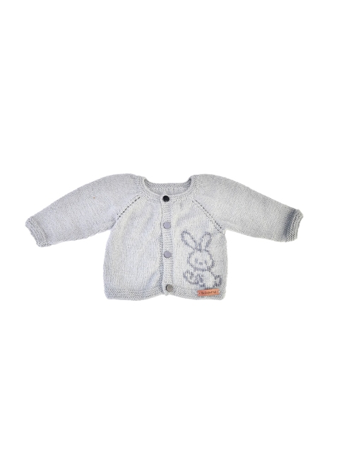 The Original Knit Unisex Kids Grey Quirky Cardigan