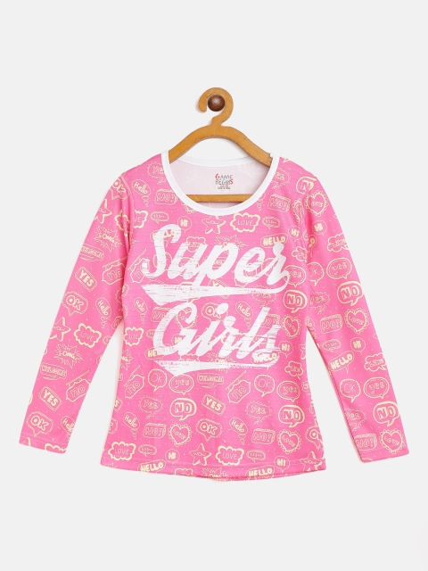 GAME BEGINS Girls Assorted Printed T-shirt