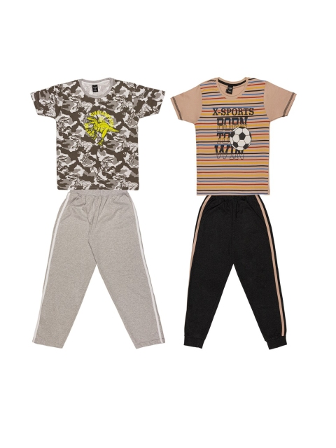 Todd N Teen Boys Pack Of 2 Multicoloured & Peach-Coloured Printed T-shirt With Trousers, Multi
Todd N Teen Boys Pack Of 2 Multicoloured & Peach-Coloured Printed T-shirt With Trousers, Multi