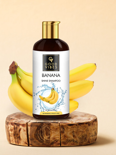 Good Vibes Transparent Banana Shine Shampoo 
Good Vibes Transparent Banana Shine Shampoo