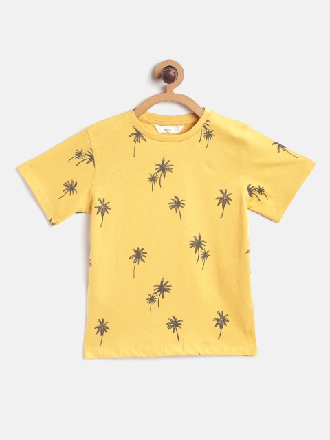 Mango Kids Boys Mustard Yellow & Charcoal Grey Tropical Print Cotton Sustainable T-shirt
Mango Kids Boys Mustard Yellow & Charcoal Grey Tropical Print Cotton Sustainable T-shirt