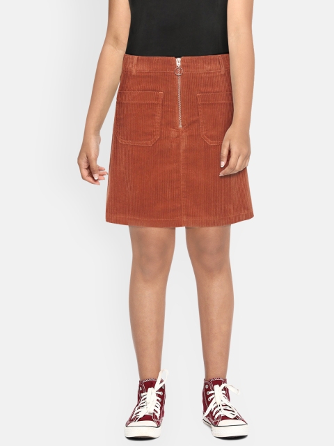 Marks & Spencer Girls Rust Orange Solid Pure Cotton Corduroy Sustainable A-Line Skirt
Marks & Spencer Girls Rust Orange Solid Pure Cotton Corduroy Sustainable A-Line Skirt