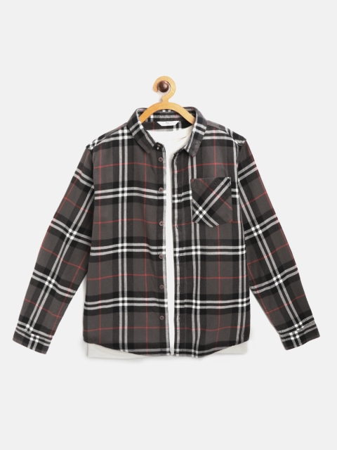 Marks & Spencer Boys Charcoal Grey & White Checked Pure Cotton Sustainable Shirt & Tshirt
Marks & Spencer Boys Charcoal Grey & White Checked Pure Cotton Sustainable Shirt & Tshirt