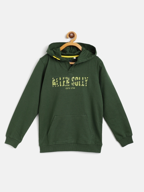 Allen Solly Junior Boys Olive Green & Yellow Brand Logo Print Hooded Cotton Sweatshirt
Allen Solly Junior Boys Olive Green & Yellow Brand Logo Print Hooded Cotton Sweatshirt