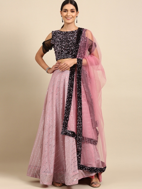Tikhi Imli Pink & Black Embellished Sequinned Ready to Wear Lehenga & Unstitched Blouse With Dupatta
Tikhi Imli Pink & Black Embellished Sequinned Ready to Wear Lehenga & Unstitched Blouse With Dupatta