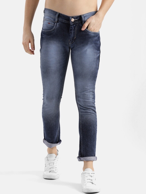 V2 Value & Variety Men Blue Heavy Fade Jeans