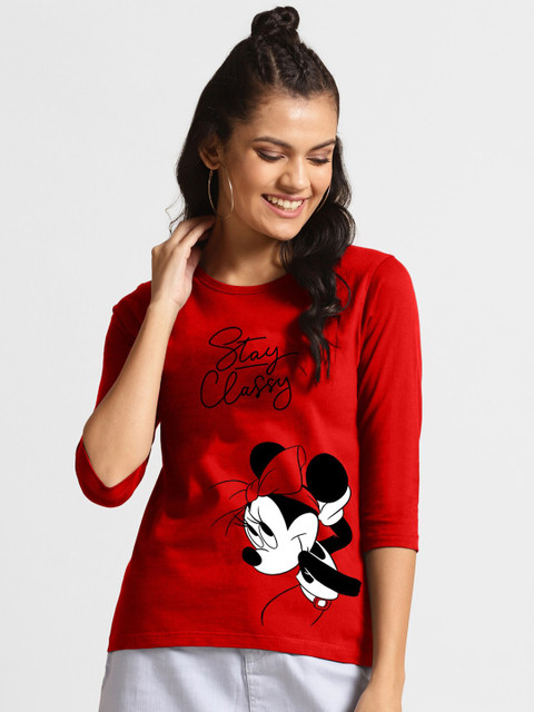 Bewakoof Women Red Minnie Character Printed T-shirt
Bewakoof Women Red Minnie Character Printed T-shirt