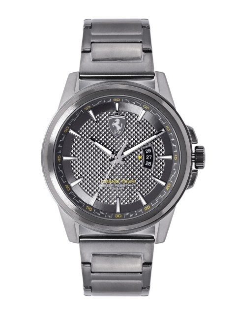 SCUDERIA FERRARI Men Gunmetal-Toned Dial & Strap Grand Tour Analogue Watch 830836, Metallic
SCUDERIA FERRARI Men Gunmetal-Toned Dial & Strap Grand Tour Analogue Watch 830836, Metallic