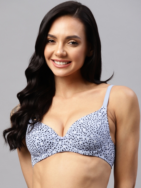 Marks & Spencer Blue & Black Abstract Everyday Bra Underwired Lightly Padded
Marks & Spencer Blue & Black Abstract Everyday Bra Underwired Lightly Padded