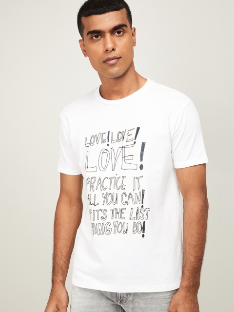 Denimize by Fame Forever Men White Typography Printed Raw Edge Slim Fit T-shirt
Denimize by Fame Forever Men White Typography Printed Raw Edge Slim Fit T-shirt
