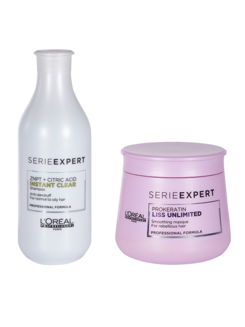 L'Oreal Professionnel Set of ZNPT Anti Dandruff Shampoo & Prokeratin Masque, Lavender
L'Oreal Professionnel Set of ZNPT Anti Dandruff Shampoo & Prokeratin Masque, Lavender