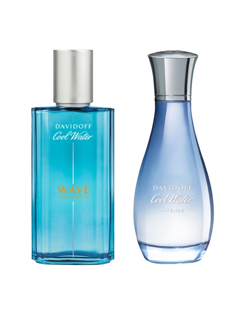 DAVIDOFF Men Cool Water Wave Eau de Toilette & Women Cool Water Intense Eau De Parfum, Blue
DAVIDOFF Men Cool Water Wave Eau de Toilette & Women Cool Water Intense Eau De Parfum, Blue