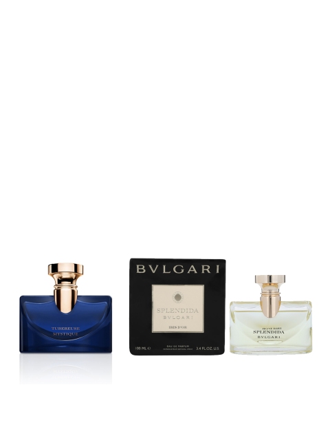 Bvlgari Women Splendida Iris D'Or Eau De Parfum & Tubereuse Mystique Eau de Parfum 200 ml, Navy blue
Bvlgari Women Splendida Iris D'Or Eau De Parfum & Tubereuse Mystique Eau de Parfum 200 ml, Navy blue