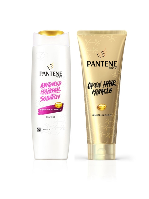 Pantene Set of Advanced Hair Fall Control Shampoo & Open Hair Miracle Conditioner, White
Pantene Set of Advanced Hair Fall Control Shampoo & Open Hair Miracle Conditioner, White