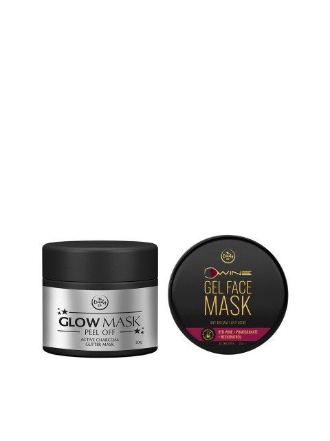 The Beauty Co. Set of Activated Charcoal Glitter Peel Off Mask & D'Wine Gel Face Mask, Silver
The Beauty Co. Set of Activated Charcoal Glitter Peel Off Mask & D'Wine Gel Face Mask, Silver