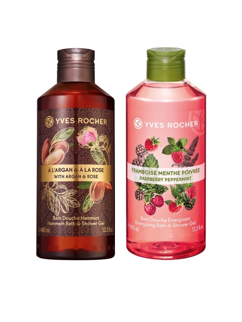 YVES ROCHER Set of 2 Sustainable Bath&Shower Gel - Raspberry Peppermint & HammamArgan&Rose, Red
YVES ROCHER Set of 2 Sustainable Bath&Shower Gel - Raspberry Peppermint & HammamArgan&Rose, Red