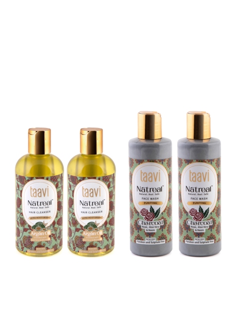Taavi Set of 2 Natreal Argan Oil Hair Cleanser & 2 Natreal Charcoal Face Wash, Green
Taavi Set of 2 Natreal Argan Oil Hair Cleanser & 2 Natreal Charcoal Face Wash, Green