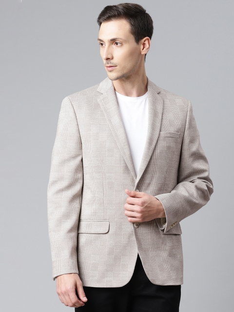 Marks & Spencer Men Grey & Off-White Checked Slim Fit Single-Breasted Casual Blazer
Marks & Spencer Men Grey & Off-White Checked Slim Fit Single-Breasted Casual Blazer