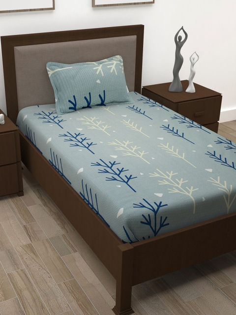 Story@home Blue & Grey Floral 186 TC Pure Cotton Single Bedsheet With 1 Pillow Covers
Story@home Blue & Grey Floral 186 TC Pure Cotton Single Bedsheet With 1 Pillow Covers