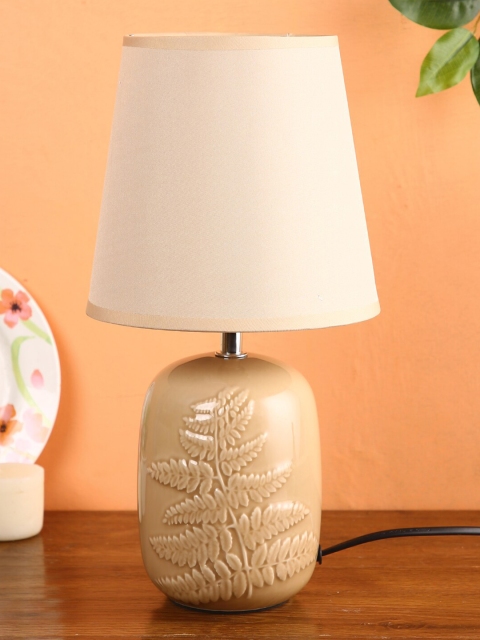 House Of Accessories Cream-Coloured & White Textured Ceramic Contemporary Table Lamp with Shade
House Of Accessories Cream-Coloured & White Textured Ceramic Contemporary Table Lamp with Shade