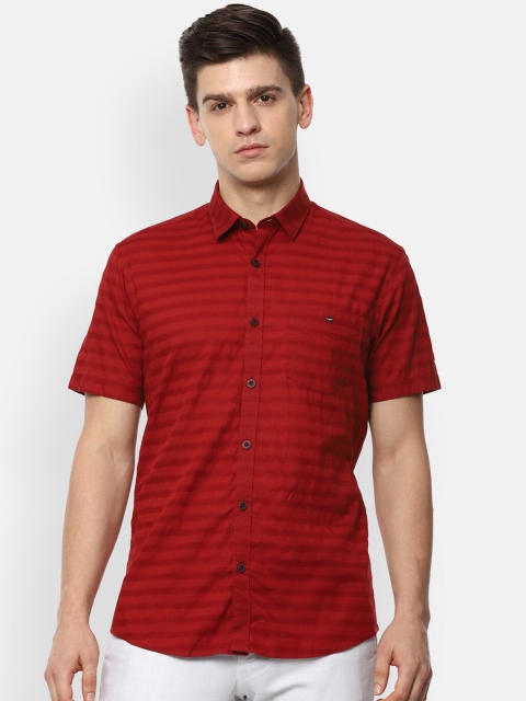 Louis Philippe Sport Men Red Slim Fit Horizontal Striped Opaque Pure Cotton Casual Shirt
Louis Philippe Sport Men Red Slim Fit Horizontal Striped Opaque Pure Cotton Casual Shirt