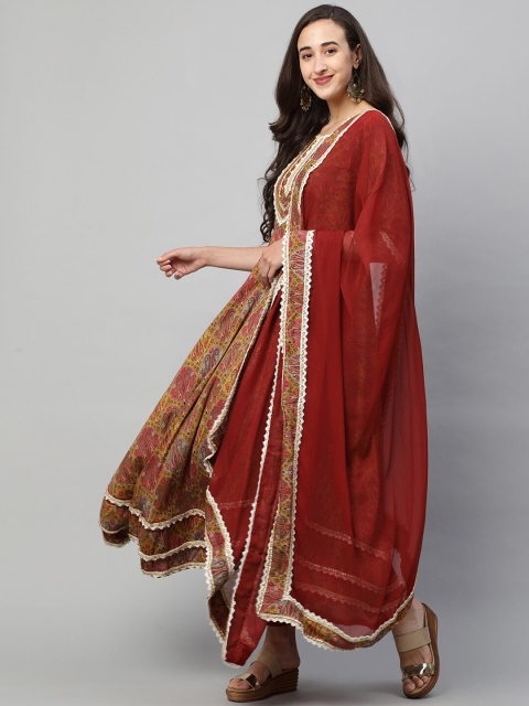 FASHOR Women Mustard Yellow Embroidered Regular Kurta with Trousers & With Dupatta
FASHOR Women Mustard Yellow Embroidered Regular Kurta with Trousers & With Dupatta