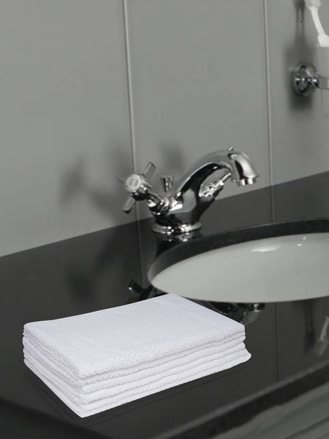 Softweave Set of 6 White Solid 350 GSM Pure Cotton Hand Towels
Softweave Set of 6 White Solid 350 GSM Pure Cotton Hand Towels
