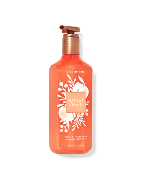 Bath & Body Works Market Peach Gentle Gel Hand Soap 236 ml, Orange