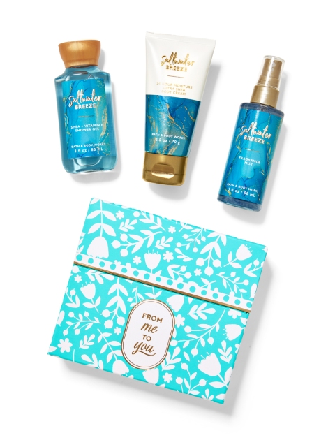 Bath & Body Works Saltwater Breeze Mini Gift Box Set, Blue