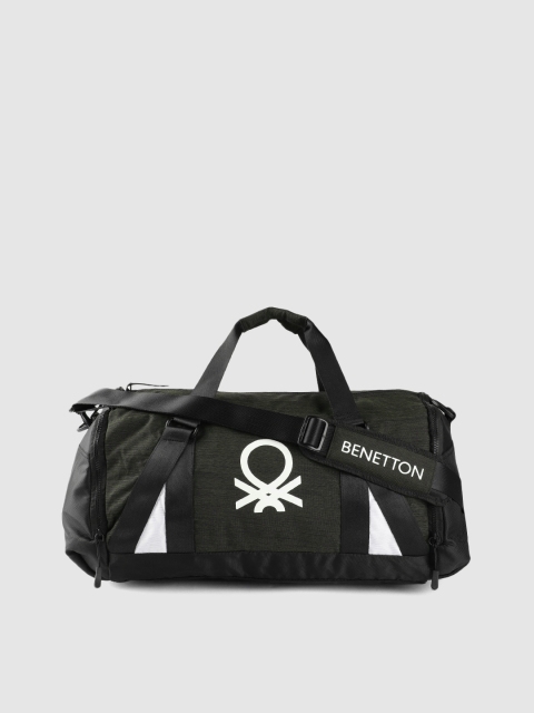 United Colors of Benetton Unisex Olive Green & Black Brand Logo Duffel Bag - 39.2 Litres
United Colors of Benetton Unisex Olive Green & Black Brand Logo Duffel Bag - 39.2 Litres