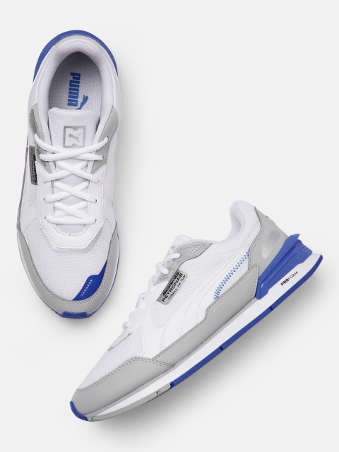 PUMA Motorsport Unisex White Mercedes F1 Low Racer Sneakers