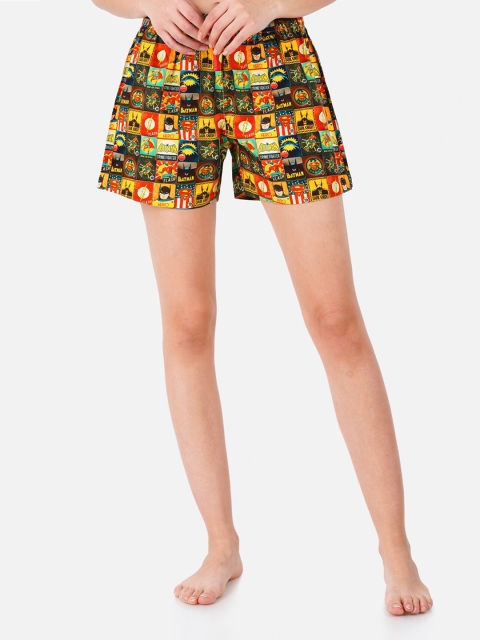 Smugglerz Women Black & yellow Pure Cotton Retro Comic Covers Stamps Printed Lounge Shorts
Smugglerz Women Black & yellow Pure Cotton Retro Comic Covers Stamps Printed Lounge Shorts