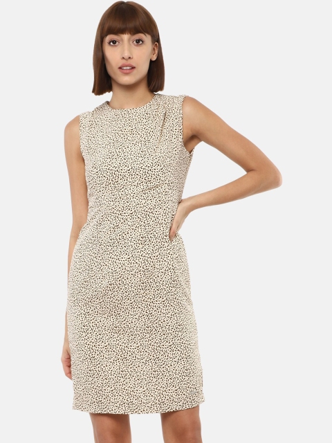 Van Heusen Woman Beige Sheath Dress