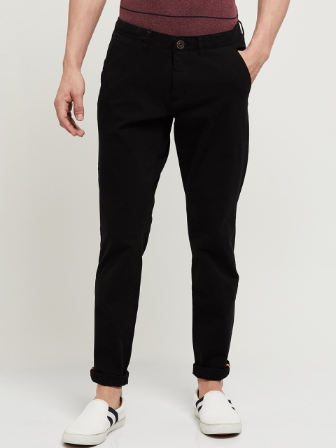 max Men Black Trousers