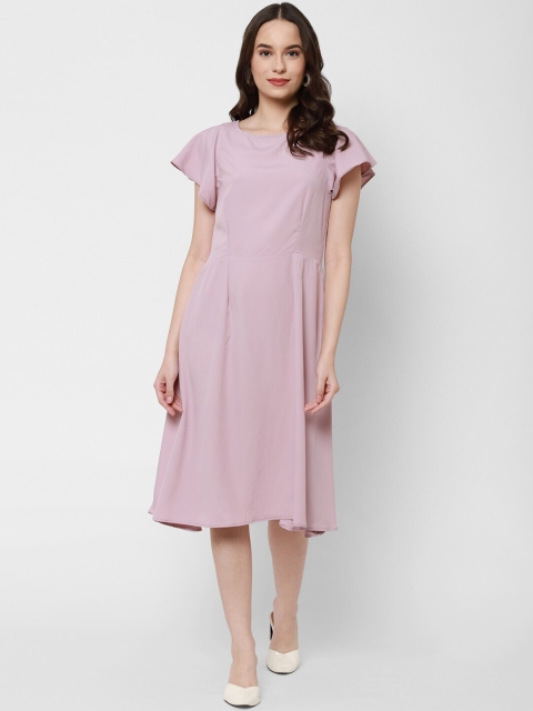 Twenty3 Women Pink Georgette Midi Dress