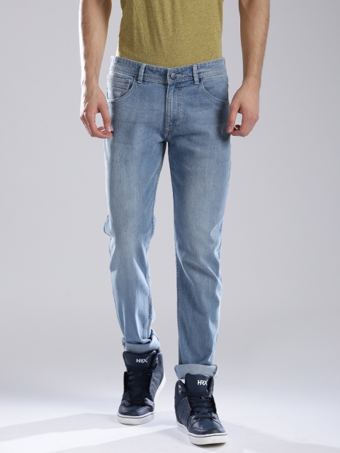 HRX by Hrithik Roshan Men Blue Skinny Fit Stretchable Jeans