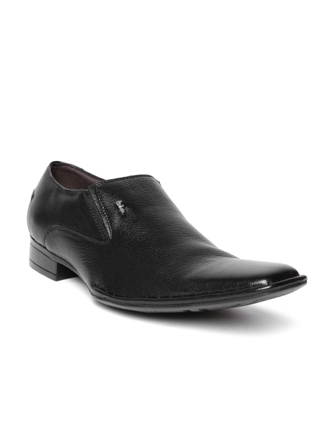 Lee Cooper Men Black Leather Formal Shoes