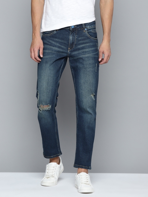 Mast & Harbour Men Navy Blue Slim Fit Mildly Distressed Light Fade Stretchable Jeans
Mast & Harbour Men Navy Blue Slim Fit Mildly Distressed Light Fade Stretchable Jeans
