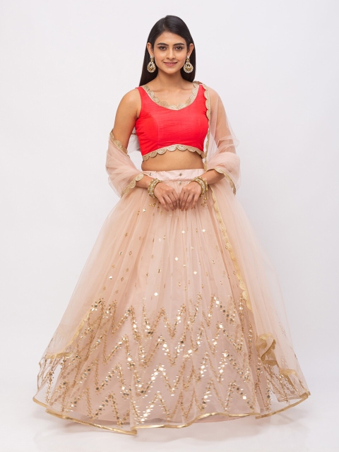 6Y COLLECTIVE Champagne & Red Semi-stitched Lehenga-unstitched blouse & stitched dupatta
6Y COLLECTIVE Champagne & Red Semi-stitched Lehenga-unstitched blouse & stitched dupatta