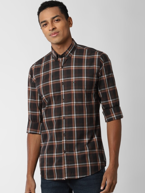 Peter England Casuals Men Brown & Black Slim Fit Opaque Checked Pure Cotton Casual Shirt
Peter England Casuals Men Brown & Black Slim Fit Opaque Checked Pure Cotton Casual Shirt