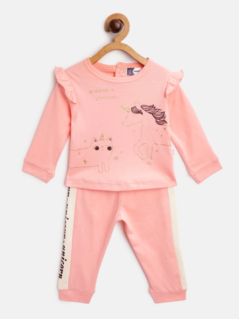 Moms Love Infant Girls Peach-Coloured & Black Conversational Print Cotton Clothing Set
Moms Love Infant Girls Peach-Coloured & Black Conversational Print Cotton Clothing Set
