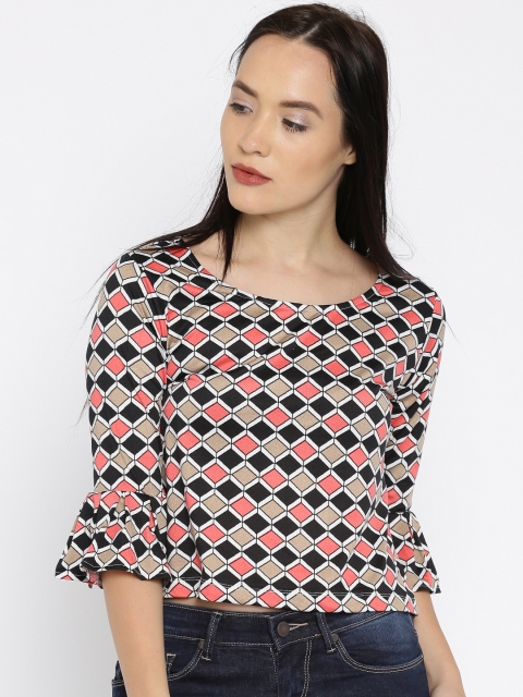Noi Women Beige Printed Top