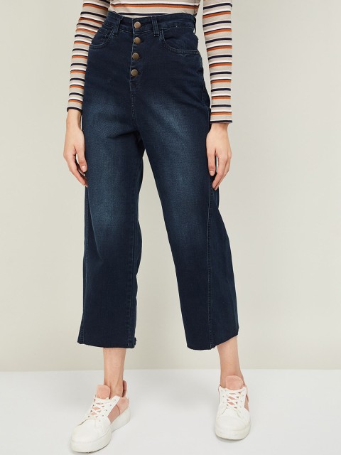 Ginger by Lifestyle Women Blue Slim Fit High-Rise Light Fade Jeans