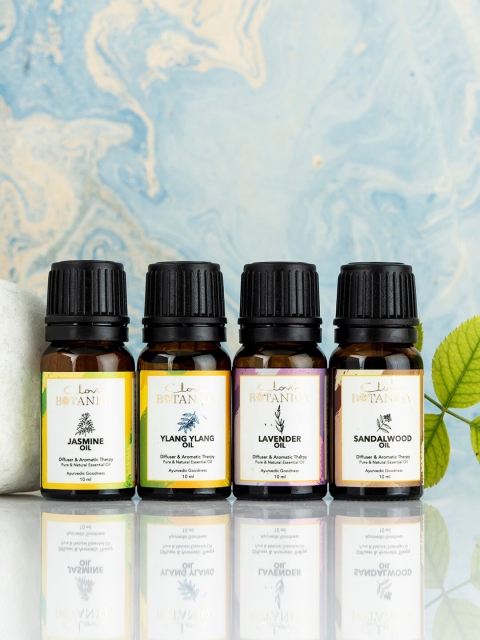 Clovia BOTANIQA Set of 4 Calming & Rejuvenating Ayurvedic Essential Oil, Transparent
Clovia BOTANIQA Set of 4 Calming & Rejuvenating Ayurvedic Essential Oil, Transparent