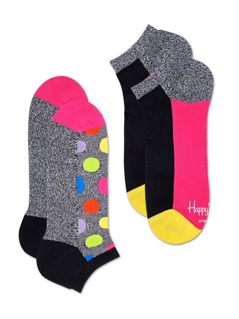 Happy Socks Pack Of 2 Colorblocked Ankle-Length Socks, Grey
Happy Socks Pack Of 2 Colorblocked Ankle-Length Socks, Grey