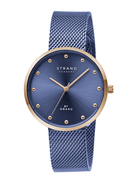 STRAND BY OBAKU Women Blue Brass Embellished Dial & Blue Stainless Steel Bracelet Style Analogue Watch S700LXVLML-DC
STRAND BY OBAKU Women Blue Brass Embellished Dial & Blue Stainless Steel Bracelet Style Analogue Watch S700LXVLML-DC