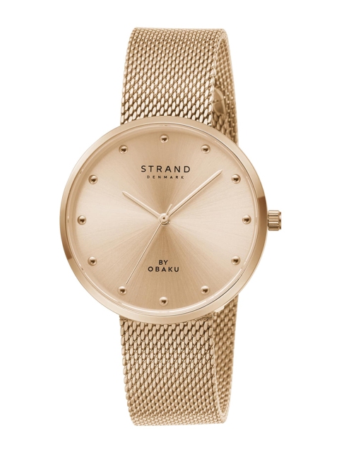 STRAND BY OBAKU Women Rose Gold-Toned & Rose Gold Straps Analogue Watch S700LXVVMV-DC
STRAND BY OBAKU Women Rose Gold-Toned & Rose Gold Straps Analogue Watch S700LXVVMV-DC